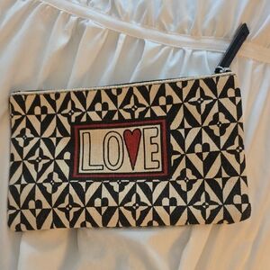 BRIGHTON Geometric LOVE Clutch. New No Tags